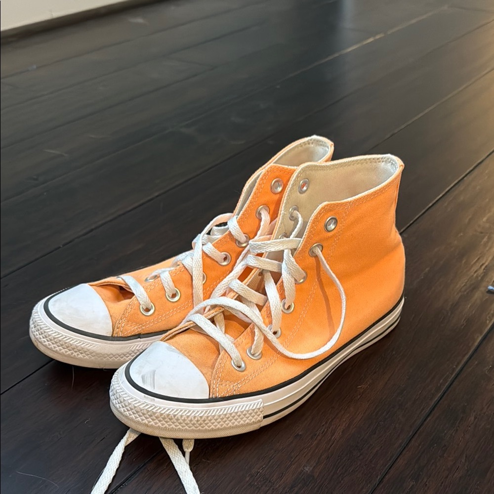 Converse Orange High-Top Sneakers
